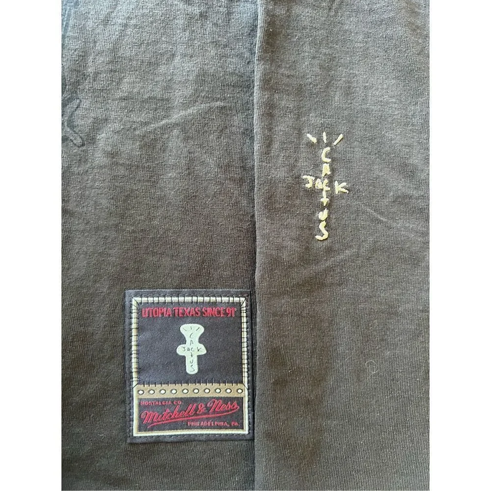 Cactus Jack Travis Scott x Mitchell & Ness T-Shirt Michigan Limited Ed Size M